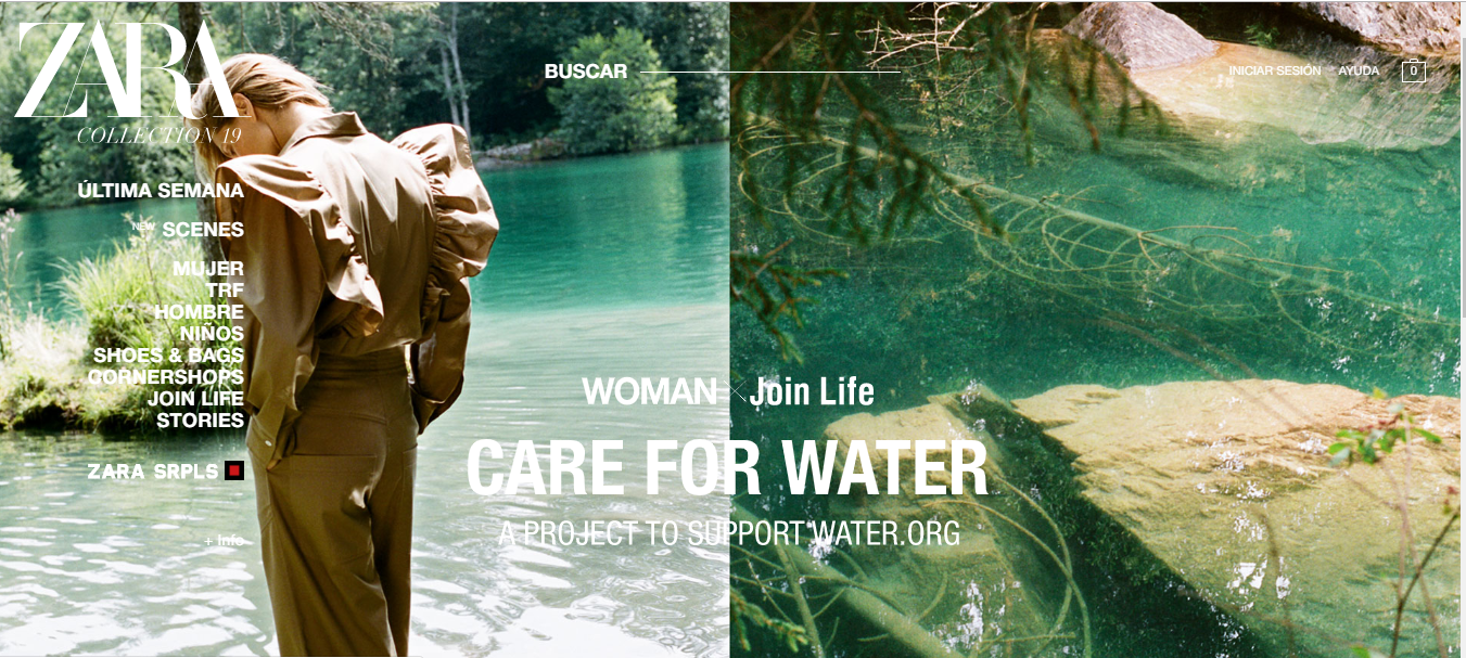 tendencia de diseño web 2019 zara