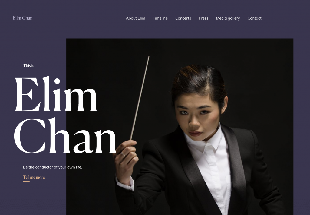 estilo de web gigante